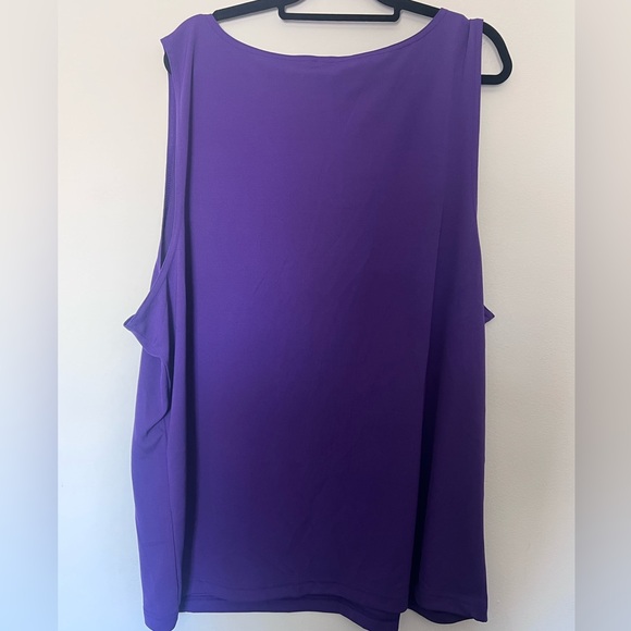 ALO Yoga Purple Scoop Neck Tank Top - Picture 2 of 3